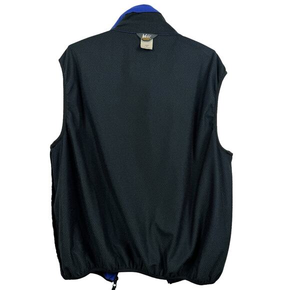 Men's REI Blue Fleece Vest Unisex Zip Up Lined Outdoor Canada Made Outerwear XL - Picture 8 of 12